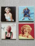 4 Canvasbutik-tavlor. Motiv av Marilyn Monroe