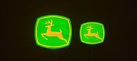 Stor John Deere lampa ljusskylt