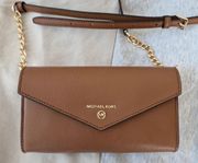 Michael Kors clutch/axelremsväska – ny, oanvänd i äkta 