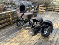 Barnvagn Easywalker Mini Duovagn liggdel, sittdel, babyskydd