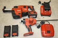 Hilti TE 6-A22 + fogpistol, 4 batt, 2 laddare, väska