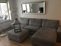 soffa,spegel,designlamp.