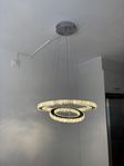 Taklampa Led Kristall ringar