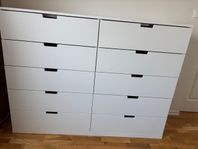 IKEA Nordli byrå 10 lådor