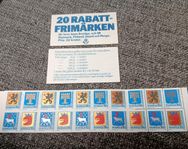 20st Rabattfrimärken inom Norden, Postfriska(fri frakt alt.