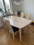 Matbord med 6 stolar 