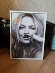 Kate Moss inramad poster
