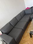 3-sits soffa med divan höger / mio
