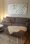 Stocksund soffa grå/beige 3-sits