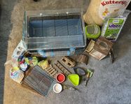 Hamsterbur från Ferplast och diverse tillbehör