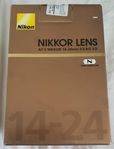 Nikon Nikkor AFS 14-24mm F/2.8G ED