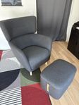 Fåtölj & fotpall IKEA Oskarshamn