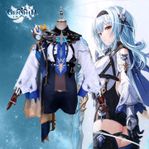 Cosplaydräkt – Eula med peruk & stövlar – komplett set