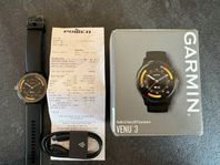 Garmin Venu 3 - svart, kvitto och garanti 