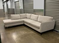 County divansoffa i beige 3-sits soffa med divan