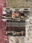 Manga: Jujutsu Kaisen 0-14 + tre Funko pops