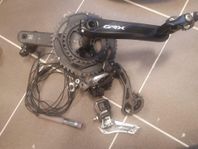 Shimano GRX Di2 komplett + hjul