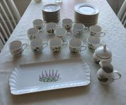 Kaffeservis guldkant