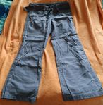 H&M ljusbruna linnebyxor, storlek 40