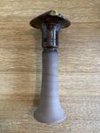 Keramisk Ljusstake Med Fågelmotiv (60-80-tal)