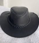 Cowboyhatt i äkta läder 