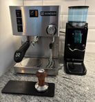 Espressomaskin Rancilio Silvia + kaffekvarn Rancilio Rocky