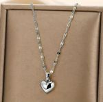Halsband silverhjärta