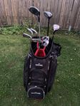 Golfset vänster inkl Spalding bag. 