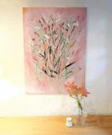 Tavla rosa blommor