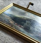 oljemålning tavla 1800-tal Henry John Kinnaird 