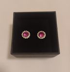 Miss Bea stud erings - Intense pink