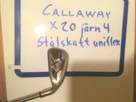 Callaway Big Bertha X20 järnfyra stålskaft 