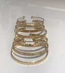 Guld armband nya set 7 st
