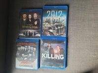 blu-ray och dvd filmer  kan skickas 