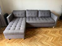 Schäslongsoffa FALSLEV grå