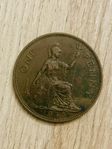 Brittisk One Penny från 1940
