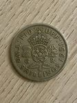 Silvermynt från 1951 - Två Shilling