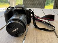 Canon EOS 750D med blixt, väska & tillbehör