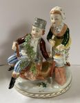 Dresden Porslinsfigurin POTSCHAPPEL Carl Thieme som Meissen