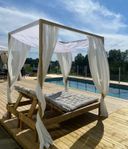 Cabana / Loungebädd / Pergola av trä