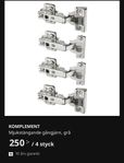 IKEA KOMPLEMENT gångjärn (pax), 8 st paket