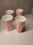 Cafe latte muggar rosa