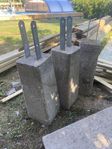 3 plintar bortskänkes 500mm 2tum