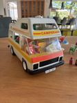 Vintage playmobil husbil m campingutrustning 