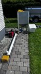 pellets brännare iwabo pelletsföråd och skruv 