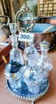 Selterglas, Antikt kryddställ , Fat, snipor i Nysilver