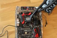 Kylare, moderkort, processor, 32 GB RAM-minne kombinerat