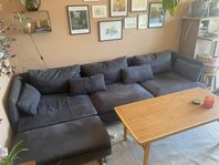 Söderhamn soffa från ikea + fåtölj med armstöd