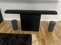Samsung soundbar med surroundhögtalare