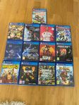 Playstation 4 + 2 kontroller + 13 spel